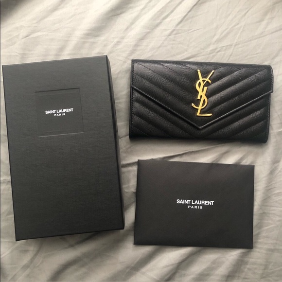 🚫SOLD🚫 YSL MONOGRAM LARGE FLAP WALLET - Picture 5 of 10
